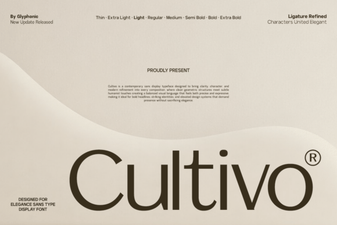 Cultivo Font: Typeface for Creative Projects