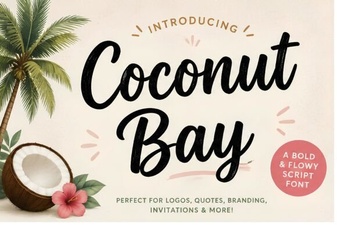 Coconut Bay Font: Creative Tropical Design Ideas